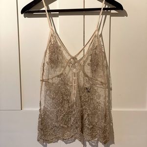 Blue Angels stunning lace tank top
